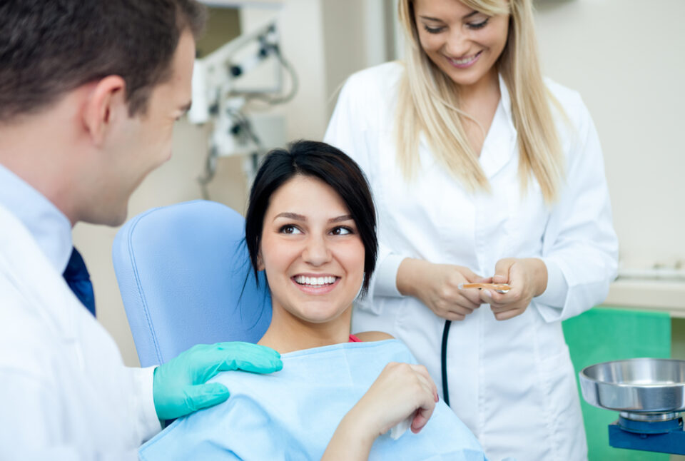 dental patient smiling at the general dentist in McKinney TX | General Dentistry