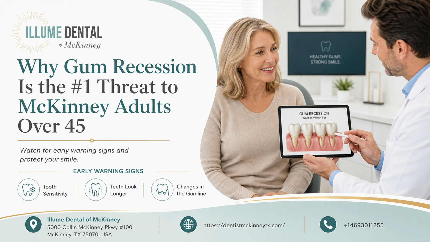 why gum recession is the #1 threat to mckinney adults over 45