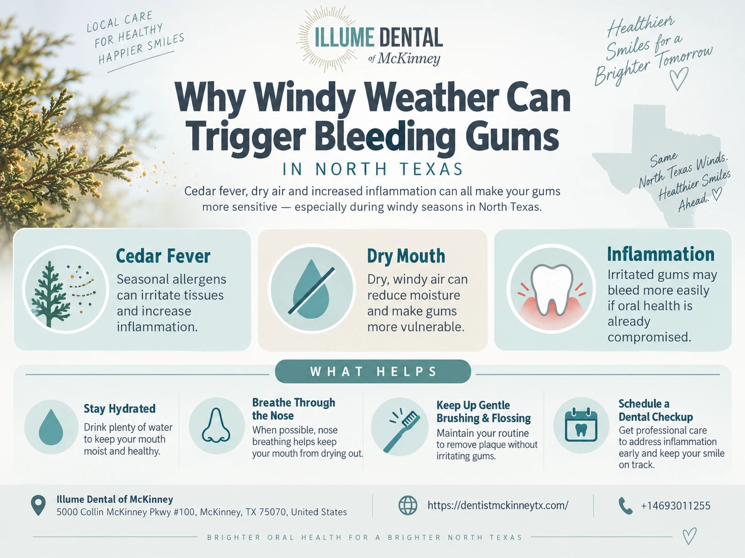 Why North Texas Wind Causes Bleeding Gums & Dry Mouth