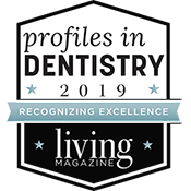 profiles in dentistry 2019 living magazine badge